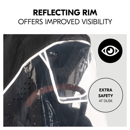 Elevated visibility thanks to reflecting rim