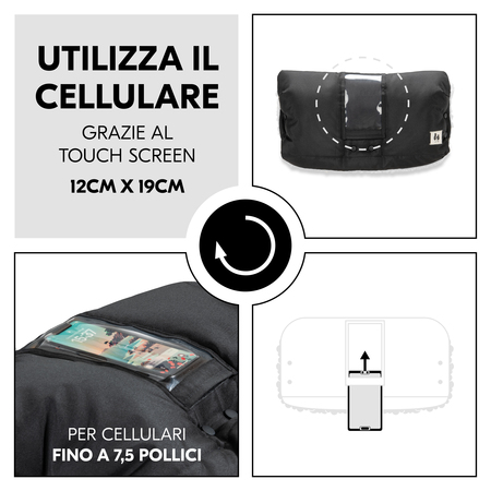 Cellulare utilizzabile grazie al Touchscreen