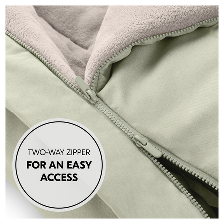 Two-way zipper for an easy access