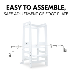 Easy to assembly and height-adjustable