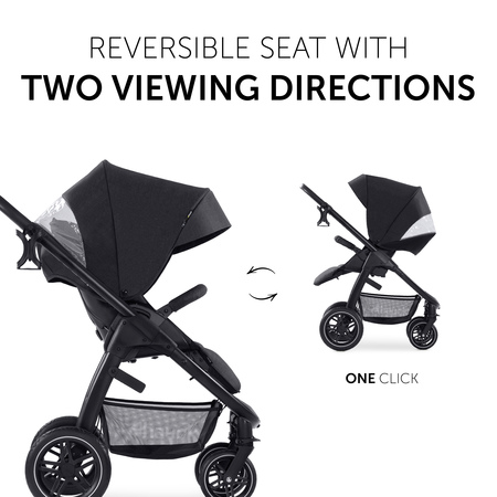 Reversible seat with two viewing directions