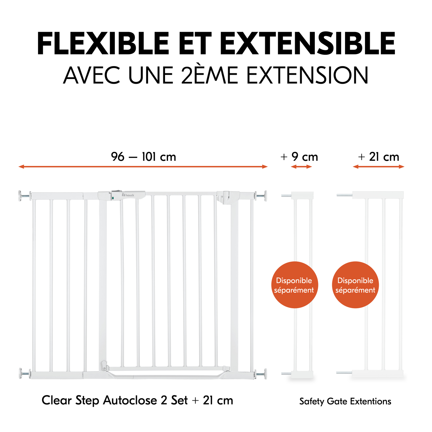 Clear Step Autoclose 2 Set +21 cm