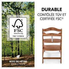 Bois de hêtre durable et certifié FSC®