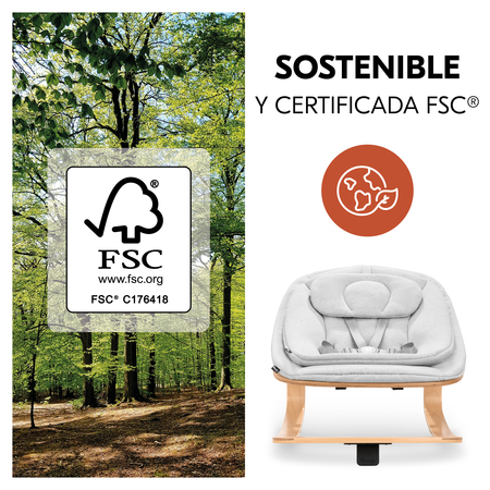 Respeta la naturaleza: hecha de madera certificada FSC®