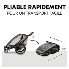 Facilement et rapidement pliable