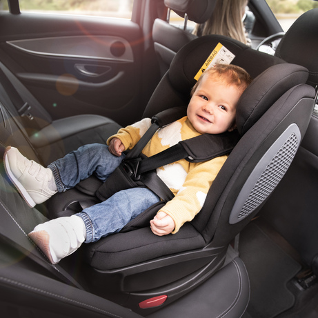 Hauck Kinder Autositz Bodyguard Pro / mit Isofix / Gruppe 2-3 / 15 - 36 kg  / ECE R44/04 / Getränkehalter / Mitwachsend / Einstellbare Kopfstütze /  Bezug Abnehmbar Waschbar / Schwarz Grau : : Baby