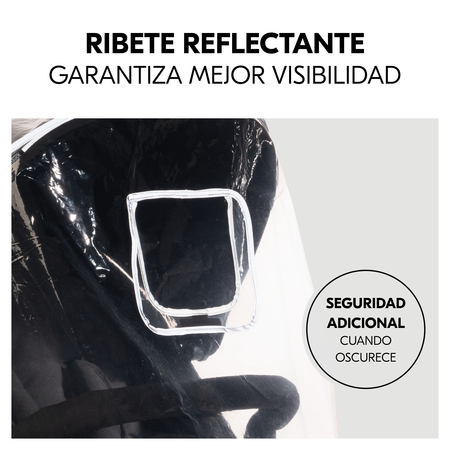 Gran visibilidad gracias a los bordes reflectantes