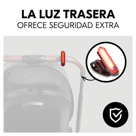 Luz trasera para mayor seguridad al anochecer