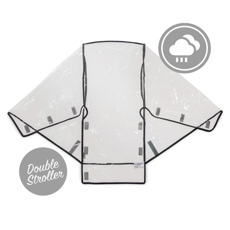 Hauck double buggy rain cover sale