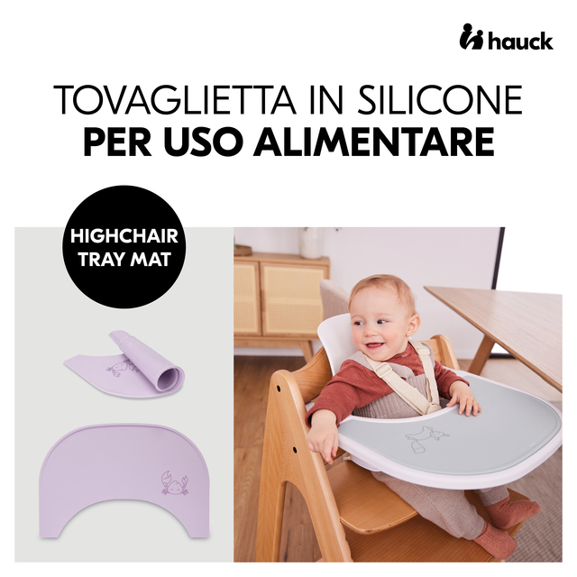 Highchair Tray Mat Crab Lavender