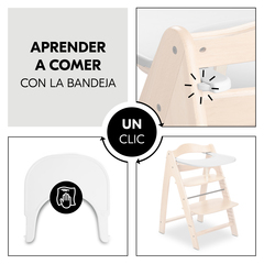 Aprender a comer con la bandeja de un clic