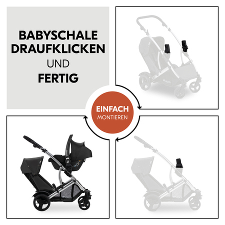 Babyschale draufklicken und fertig