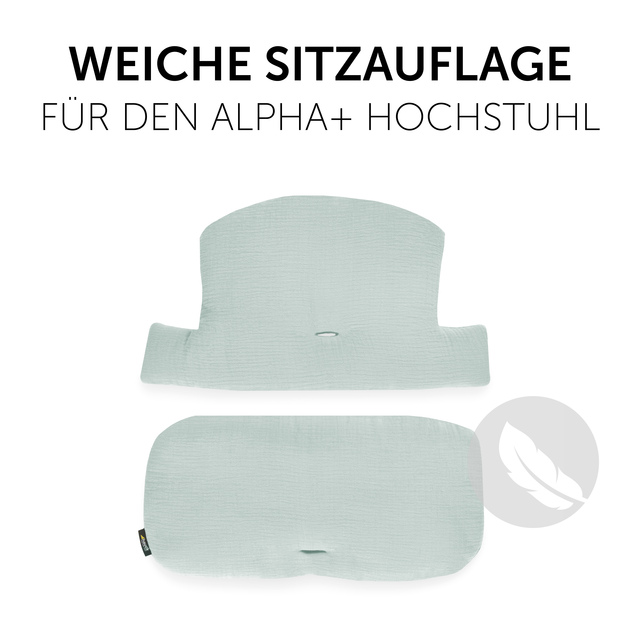 Highchair Pad Select  Muslin Mint