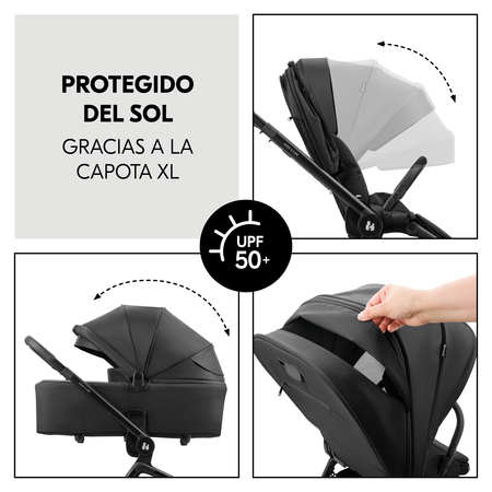 Capota XL para una m&aacute;xima protecci&oacute;n contra el sol