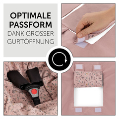 Optimale Passform dank großer Gurtöffnung