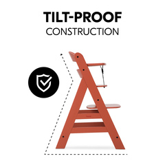 Extra tilt-resistant thanks to stable construction