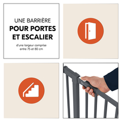 Barrière pour portes et escaliers standard