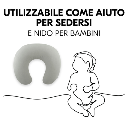 Utilizzabile come ausilio per sedersi e baby nest