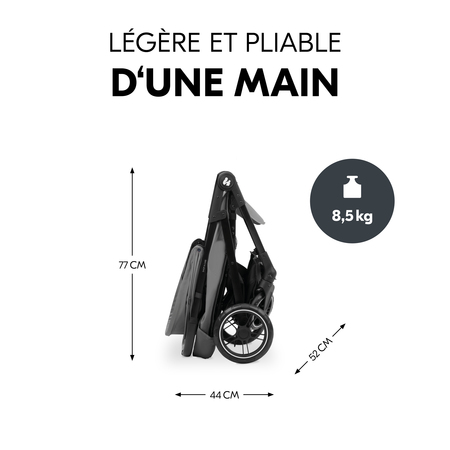 Légère et pliable d'une seule main