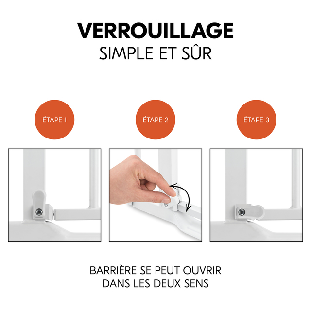 Clear Step Autoclose 2 Set +9 cm White