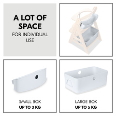 Plenty of storage space for individual use