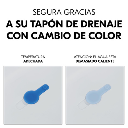 Segura gracias al tapón con cambio de color