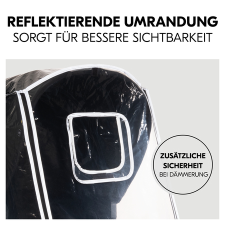 Sichtbarkeit erhöht dank reflektierender Umrandung