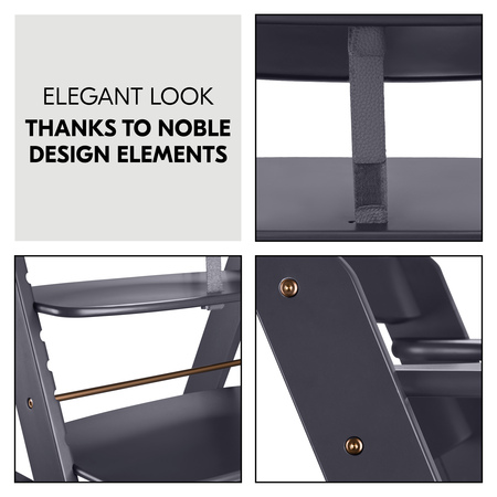 Elegant look thanks to noble design elements