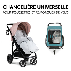 Chancelière de poussette, utilisation universelle