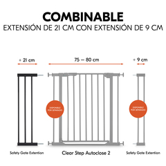 Combinable con extensión de 21 o de 9 cm