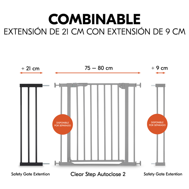 Safety Gate Extension 21 cm Black