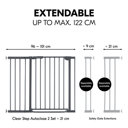 Clear Step Autoclose 2 Set +21 cm