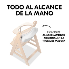 Todo a mano directamente en la trona