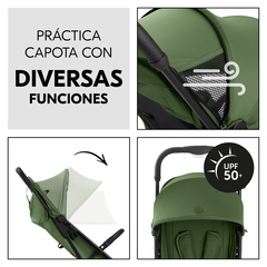 Capota con protección solar y ventanilla de malla