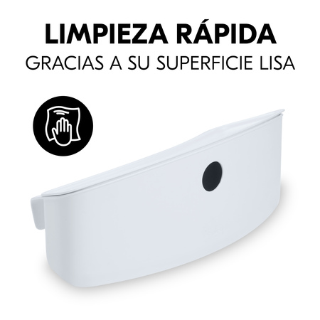 Se limpia rápidamente gracias a su superficie lisa