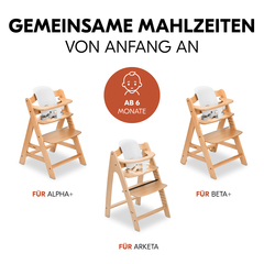 Schon mit 6 Monaten im Hochstuhl