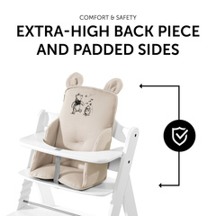 Safe thanks to high back and stable sides