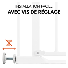Barrière avec fixation par pression