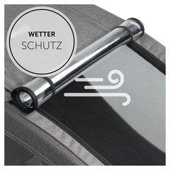 2-in-1 Verdeck: Wetterschutz und Moskitonetz