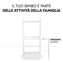 Il bimbo partecipa alle attività della famiglia