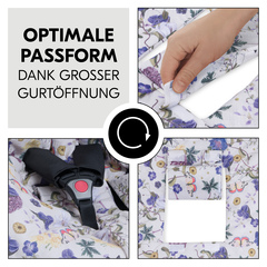 Optimale Passform dank großer Gurtöffnung