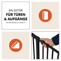 Ein Klemmgitter für Standardtüren und Aufgänge