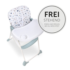Frei stehender Hochstuhl mit Tisch