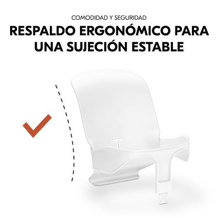 Respaldo ergonómico para un apoyo estable