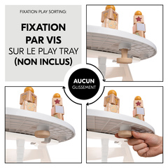 Fixation simple et sûre au Play Tray