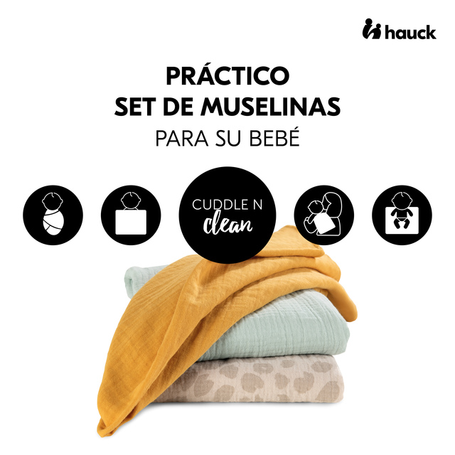 Cuddle N Clean 3Set 3 colour mix Honey/Mint/Leo Natural