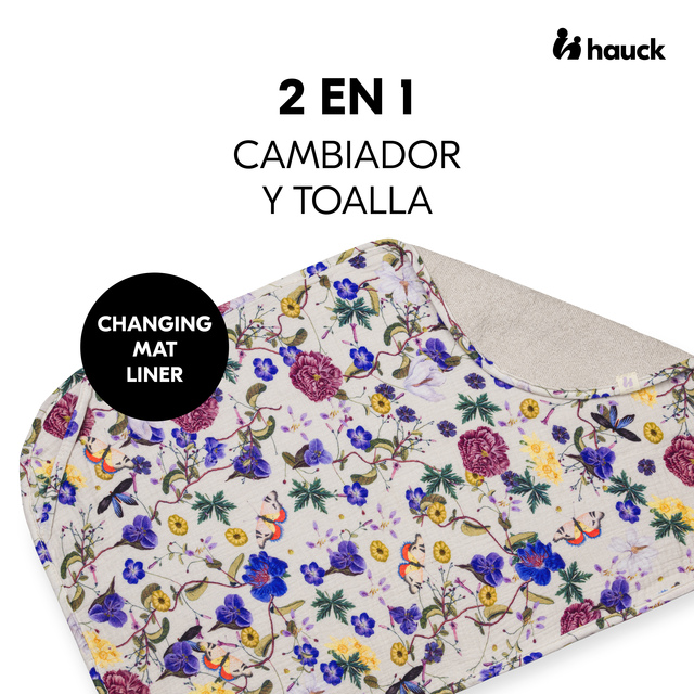 Changing Mat Liner Floral Beige