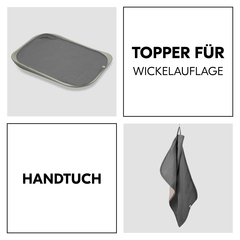 Wickelauflage oder Handtuch? Beides!