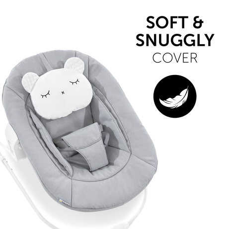 Hauck - Alpha Bouncer 2-in-1 - Bear Hearts Grey