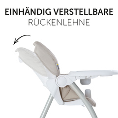 Einhändig verstellbare Rückenlehne